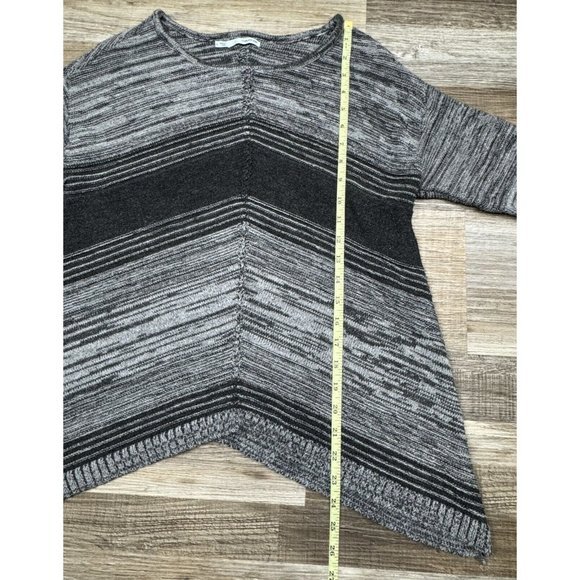 Maurices Womens Gray Chevron Stripe Long Sleeve Tunic Sweater Pullover Size L - Picture 11 of 16